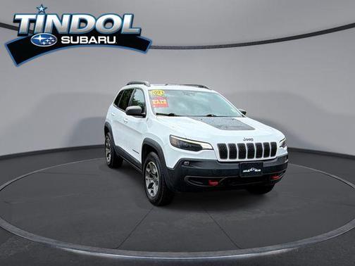 Bright White Clearcoat 2021 Jeep Cherokee Trailhawk