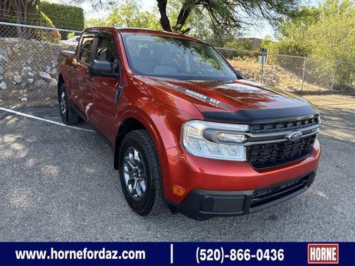 Red 2022 Ford Maverick XLT