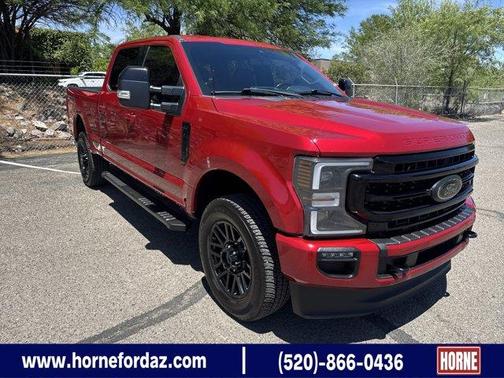 Red 2022 Ford F-250 Lariat