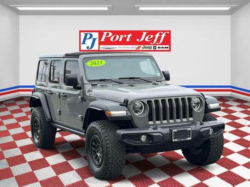 Sting-Gray Clearcoat 2023 Jeep Wrangler 4-Door High Tide 4x4