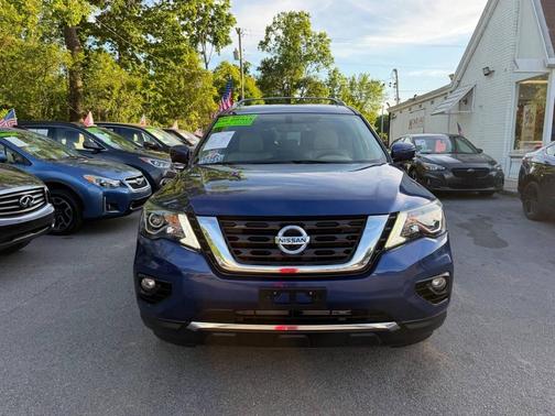 Caspian Blue 2017 Nissan Pathfinder Platinum
