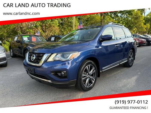 Caspian Blue 2017 Nissan Pathfinder Platinum
