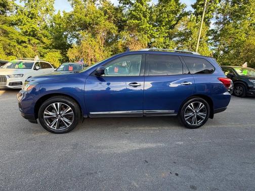 Caspian Blue 2017 Nissan Pathfinder Platinum