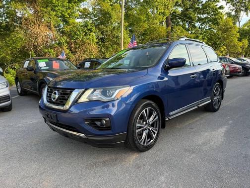 Caspian Blue 2017 Nissan Pathfinder Platinum