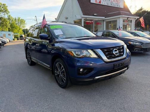 Caspian Blue 2017 Nissan Pathfinder Platinum