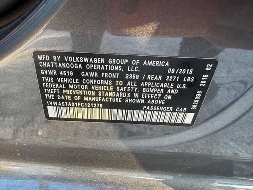 2015 Volkswagen Passat 1.8T Limited Edition