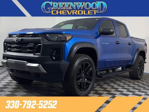 Glacier Blue Metallic 2023 Chevrolet Colorado Trail Boss