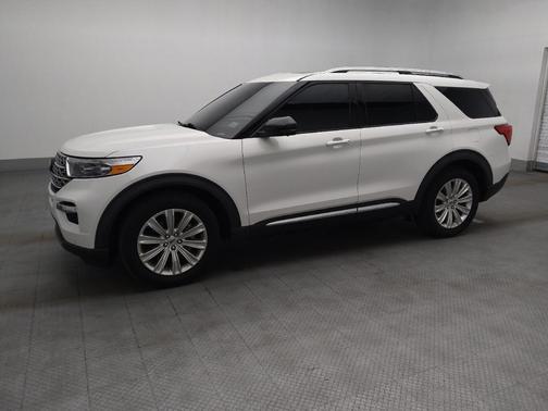 Star White Metallic Tri-Coat 2020 Ford Explorer Limited