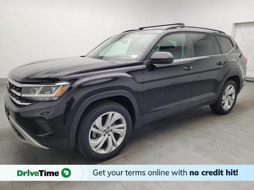 Deep Black Pearl 2021 Volkswagen Atlas 3.6L SE w/Technology