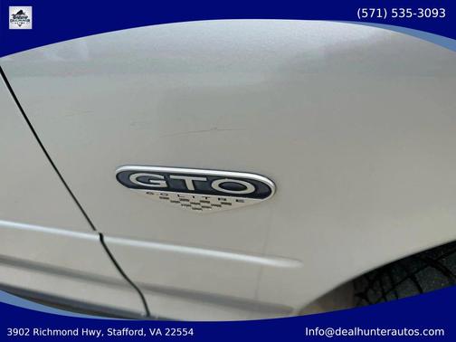Quicksilver Metallic 2005 Pontiac GTO Coupe 2D