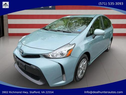 Blue 2015 Toyota Prius v Three
