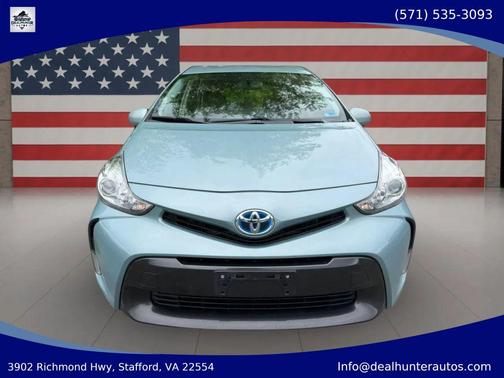 Blue 2015 Toyota Prius v Three