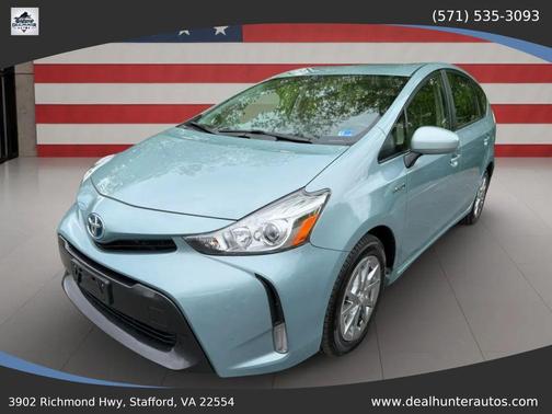 Blue 2015 Toyota Prius v Three