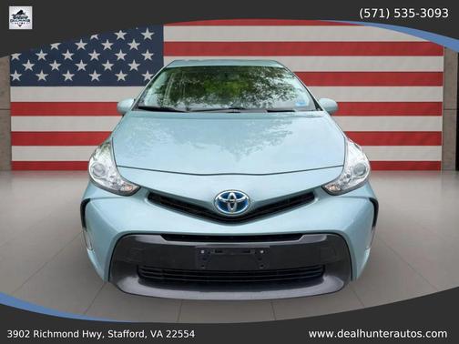 Blue 2015 Toyota Prius v Three