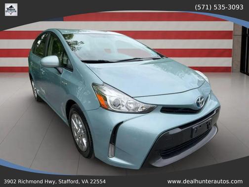 Blue 2015 Toyota Prius v Three