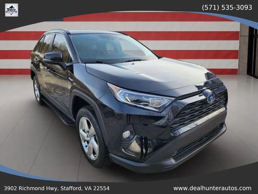 Midnight Black Metallic 2021 Toyota RAV4 Hybrid XLE Premium