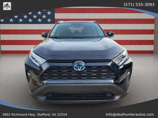 Midnight Black Metallic 2021 Toyota RAV4 Hybrid XLE Premium