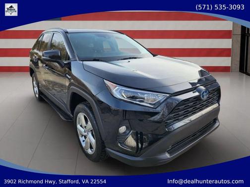 Midnight Black Metallic 2021 Toyota RAV4 Hybrid XLE Premium