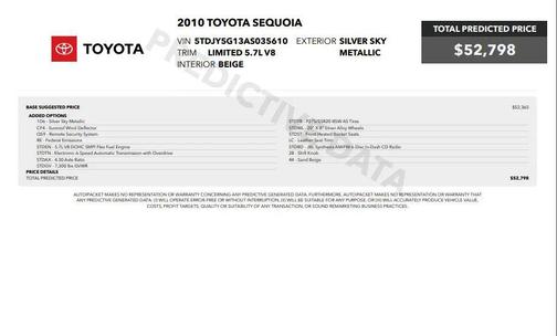 2010 Toyota Sequoia Limited