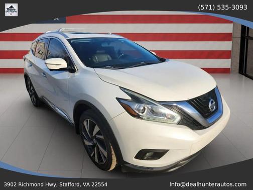 White 2015 Nissan Murano Platinum