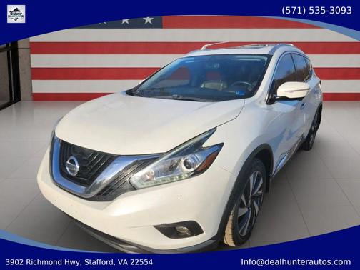 White 2015 Nissan Murano Platinum
