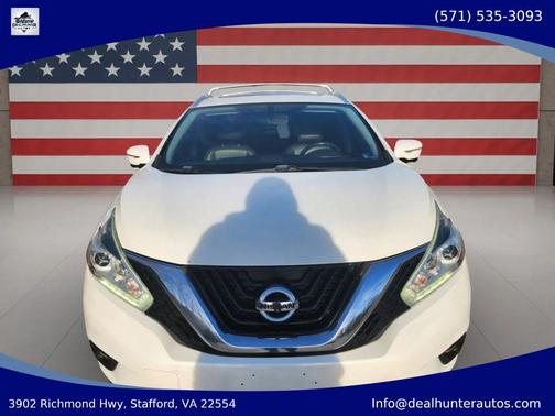 White 2015 Nissan Murano Platinum