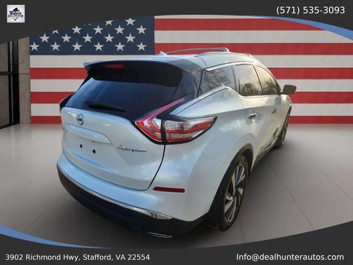 White 2015 Nissan Murano Platinum