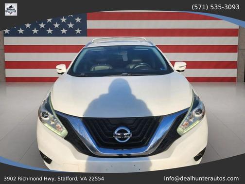White 2015 Nissan Murano Platinum