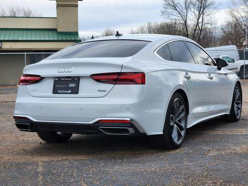 Glacier White Metallic 2023 Audi A5 Sportback 45 S Line Premium