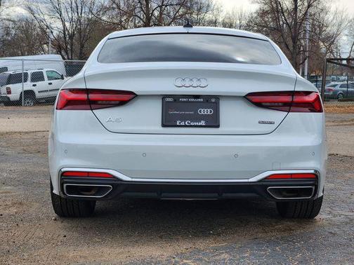 Glacier White Metallic 2023 Audi A5 Sportback 45 S Line Premium