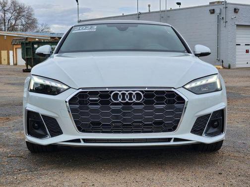 Glacier White Metallic 2023 Audi A5 Sportback 45 S Line Premium