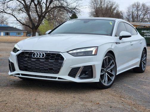Glacier White Metallic 2023 Audi A5 Sportback 45 S Line Premium
