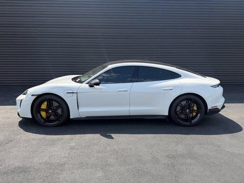 White 2020 Porsche Taycan Turbo S
