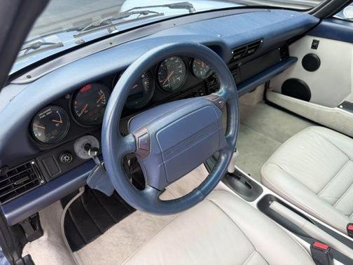 Horizon Blue Metallic 1992 Porsche 911 Carrera 2 Cabriolet