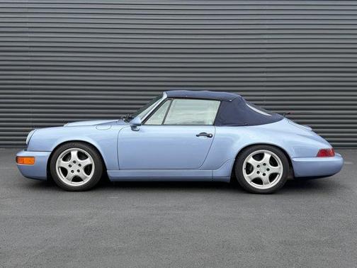 Horizon Blue Metallic 1992 Porsche 911 Carrera 2 Cabriolet