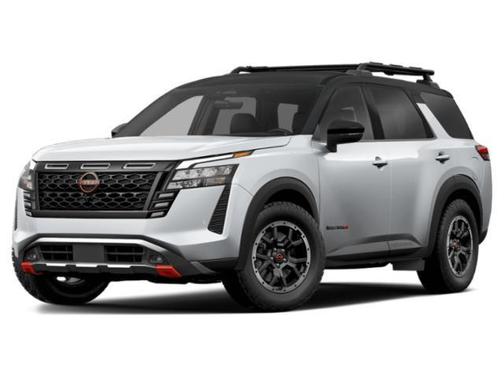 Everest White Pearl Tricoat/Super Black 2026 Nissan Pathfinder Rock Creek