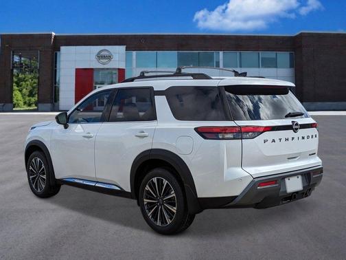 White 2026 Nissan Pathfinder Platinum