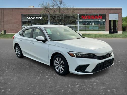 White 2022 Honda Civic LX