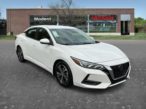 Aspen White 2021 Nissan Sentra SV