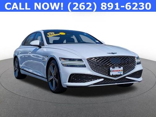 Alta White 2023 Genesis G80 3.5T Sport AWD