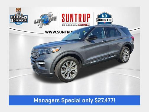 Gray Metallic 2023 Ford Explorer Limited