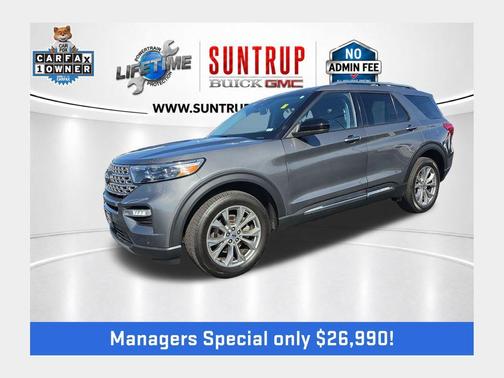 Gray Metallic 2023 Ford Explorer Limited