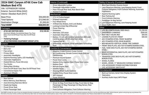 2024 GMC Canyon AT4X