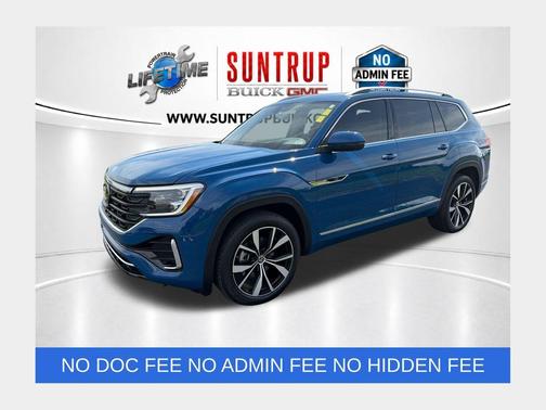 Mountain  Lake Blue 2025 Volkswagen Atlas 2.0T SEL Premium R-Line