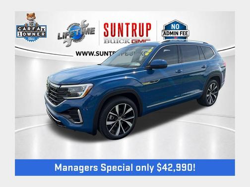 Mountain  Lake Blue 2025 Volkswagen Atlas 2.0T SEL Premium R-Line