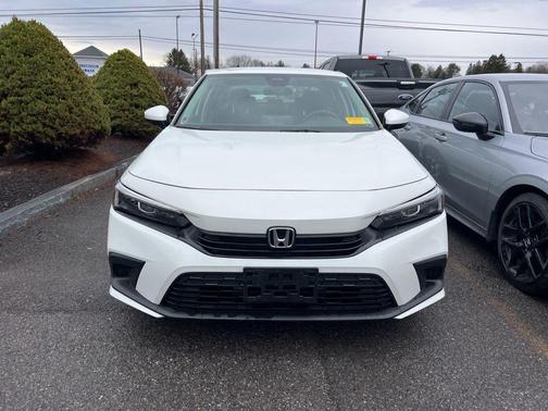 Platinum White Pearl 2023 Honda Civic LX