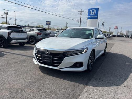 Platinum White Pearl 2022 Honda Accord Hybrid EX-L
