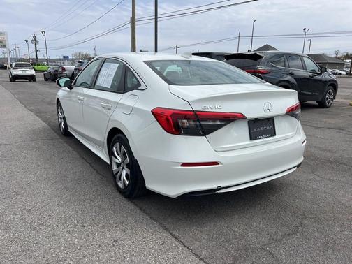Platinum White Pearl 2023 Honda Civic LX