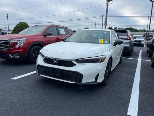 Platinum White Pearl 2025 Honda Civic Hybrid