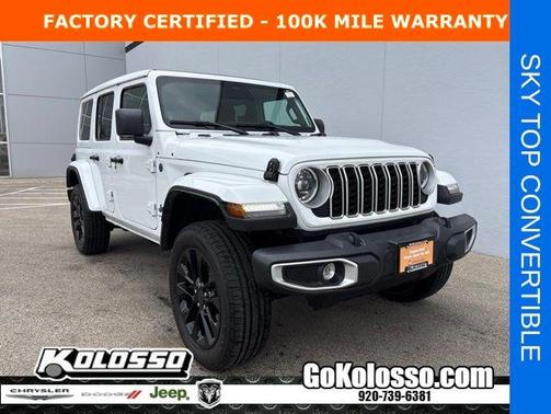 Bright White Clearcoat 2025 Jeep Wrangler 4xe Sahara